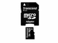 Transcend Flash-Speicherkarte SD-Adapter inbegriffen 2 GB
