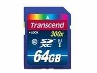 Transcend Premium Flash-Speicherkarte 64 GB UHS Class 1 / Class10 300x SDXC UHS-I