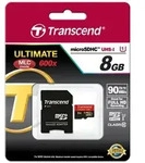 Transcend 8GB microSDHC Class 10 UHS-I + SD-Adapter