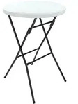 Casaria Stehtisch klappbar Bistrotisch 110 cm x 72 cm Wei&szlig;