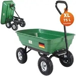 GARDEBRUK&reg; Transportwagen mit Kippfunktion 300kg Belastbar Luftbereift 75L...