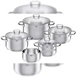 WMF Silit Topfset Toskana 5-tlg., Edelstahl, inkl. Deckel, Induktionsf&auml;hig