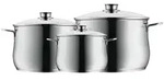WMF Diadem Plus Topfset 3-tlg Induktion mit Glasdeckel