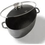 STONELINE&reg; Gourmet Br&auml;ter 39 x 26 cm, mit Aroma-Glasdeckel, Induktion und