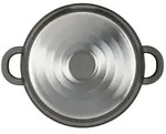 Berndes Gem&uuml;setopf mit Glasdeckel, Aluminium, schwarz - Vario Click