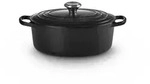Le Creuset Br&auml;ter oval 29 cm, schwarz, Eisenguss, Feuerfest, F&uuml;r alle Herdtypen