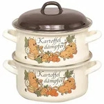 KR&Uuml;GER Kartoffeld&auml;mpfer/Bio-D&uuml;nster emailliert &Oslash; 16 cm