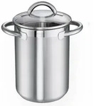 Schulte-Ufer Spargeltopf Loop, Edelstahl, 16 cm, ca. 4,5 Liter, mit herausnehmbarem