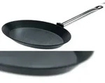 GSW Fischpfanne Gastro traditionell Titanium 40 x 28 x 3,5cm, induktionsgeeignet,