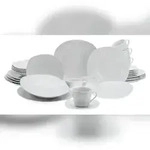 CreaTable Square Weiss Kombiservice 30-tlg Porzellan