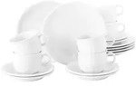 Seltmann Weiden Compact Wei&szlig; Kaffeeservice 18-teilig