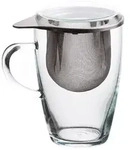 SIMAX Teeglas "Lyra" mit Metallsieb und Glasdeckel 0,35 l - A