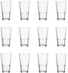 GLASKOCH Leonardo Event Stapelbecher 12er Set, Longdrinkglas, Trinkglas, Wasserglas,