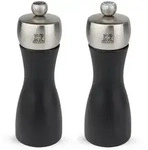 PEUGEOT M&uuml;hlenset FIDJI 15cm Pfefferm&uuml;hle Salzm&uuml;hle Buchenholz Schwarz...