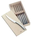 WMF Steakmesser Set 6-teilig, Cromargan Edelstahl poliert, Wellenschliff,