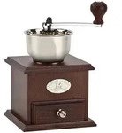 PEUGEOT Kaffeem&uuml;hle BR&Eacute;SIL 21cm Buchenholz Edelstahl Manuell Handkaffeem&uuml;hle