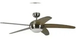 Pepeo Deckenventilator Melton Nickel / Ahorn mit Licht 132