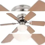 Globo Lighting Deckenventilator Ugo 76 cm Buche / Graphit mit Licht 76
