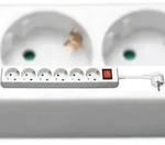 Goobay 51288 Steckdosenleiste mit Schalter 1,5 m, Wei&szlig;, 1.5 m - 6x