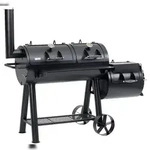 Tepro Massiv Smoker Indianapolis, Edelstahl, 184 x 153 x 88 cm, schwarz