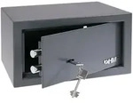 HMF 49217-11 Safe Tresor mit Schl&uuml;ssel, M&ouml;beltresor | 31 x 17 x 25 cm | Anthrazit