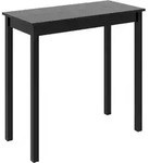vidaXL Bartisch MDF Schwarz 115&times;55&times;107 cm