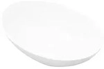 vidaXL Luxus Keramik Waschbecken Oval Wei&szlig; 40 x 33 cm