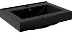 vidaXL Luxus-Waschbecken Keramik Rechteckig Schwarz mit Hahnloch 60x46 cm