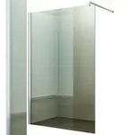 Fischer und Adamek Duschabtrennung Walk-In Seitenwand Breite: 130 cm Glas: Klarglas