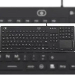 iM-IKB110-BK Tastatur Renkforce Schwarz Spritzwassergesch?tzt, Staubgesch?tzt,