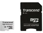 Transcend High Endurance microSDHC-Karte 16 GB Class 10 inkl. SD-Adapter