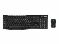Logitech Wireless Combo MK270 Tastatur Maus enthalten USB QWERTY Englisch Schwarz