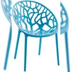 CLP Gartenstuhl Hope Kunststoff HBT: 80x59x60 cm blau