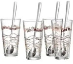 Ritzenhoff & Breker Sana Latte Macchiato Gl&auml;ser mit L&ouml;ffel 370 ml 4er Set