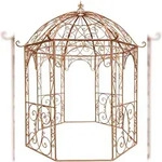 CLP Pavillon Leila Metall HBT: 313x284x263 cm antik braun