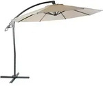 Mendler Deluxe Ampelschirm HWC-D14, Sonnenschirm, rund &Oslash; 3m Polyester Alu/Stahl 14kg