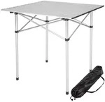 tectake Camping Klapptisch aus Aluminium inkl. Tasche 70x70x70cm 70 x 70 x 70...