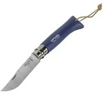 Opinel Taschenmesser No. 08 inkl. Kunstlederetui, blau (001891)