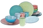 CreaTable Mediterran Bunt Kombiservice 16-tlg Steinzeug