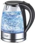 Adler AD 1225 Wasserkocher 1,7 L Glas Edelstahl / schwarz / transparent