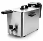 Lacor 69134 69134-Elektrische Freidora, 4 l, 2500 W, 4 kg, Edelstahl