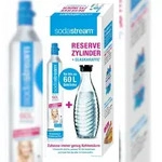SodaStream Reservezylinder mit Glaskaraffe f&uuml;r Trinkwassersprudler
