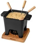 Boska Tapas Fondue Nero L - K&auml;sefonue - Kleines Fondueset - F&uuml;r K&auml;sefondue &