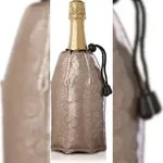 Vacu Vin, aktiver Champagner/ Cava k&uuml;hler, platinfarben