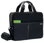 Leitz Laptoptasche Smart Traveller 13 " Polyester, Metall, Echtleder Schwarz 37 x 7,5