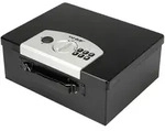 HMF 1006-02 Dokumentenbox Elektronikschloss, 32,5 x 25,5 x 12,5 cm, Schwarz