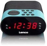 Lenco CR-07 Blue - FM-Radiowecker mit Sleeptimer und doppeltem Alarm - Blau