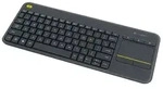 Logitech K400 Plus Tv Tastatur RF Wireless QWERTY Nordisch Schwarz