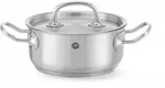 HENDI Topf niedrig - mit Deckel, Kitchen Line, 1,4L, ⌀160x(H)75mm
