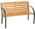 tectake Gartenbank Michaela 2-Sitzer wetterfest wetterfeste chinesische Tanne Holz